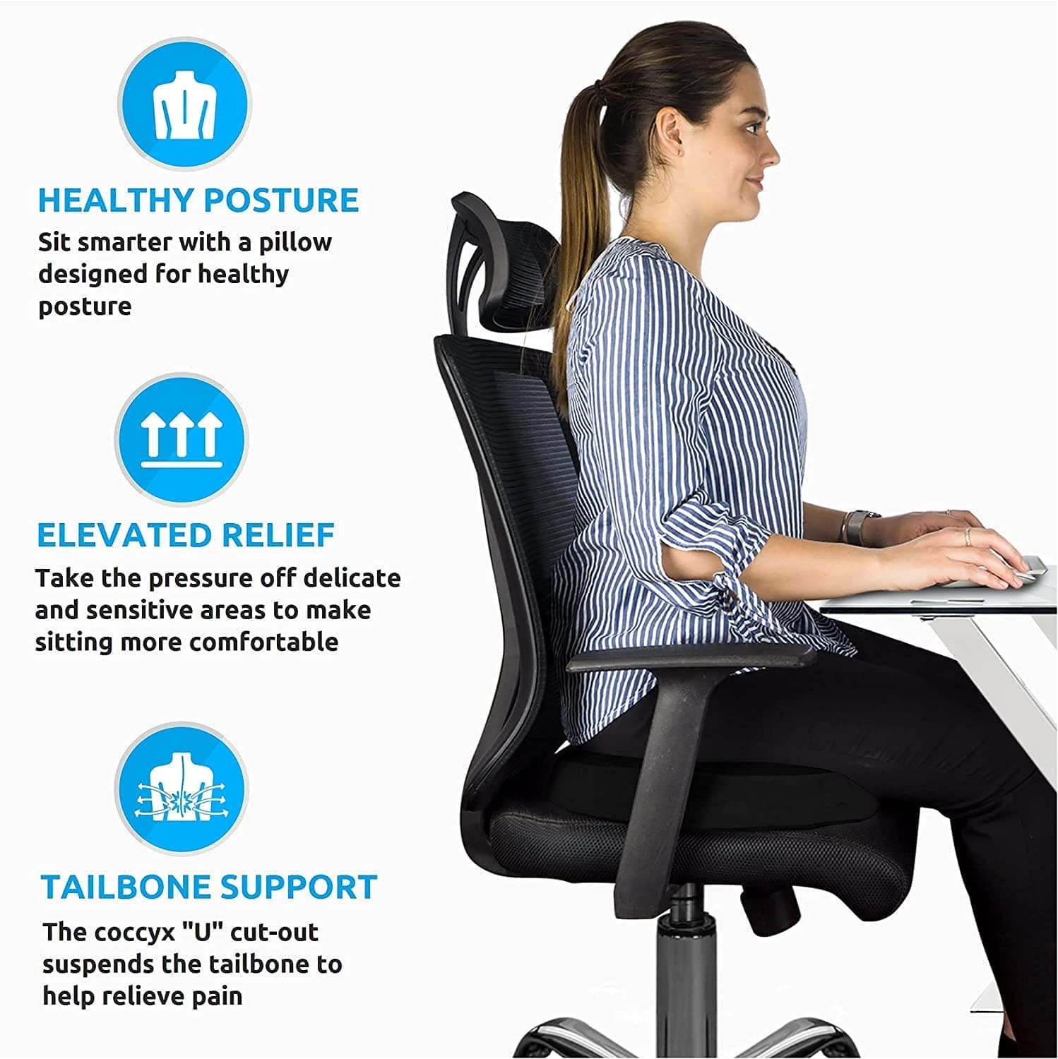 Lumbar Support Pillow for Office Chair - DEBIK