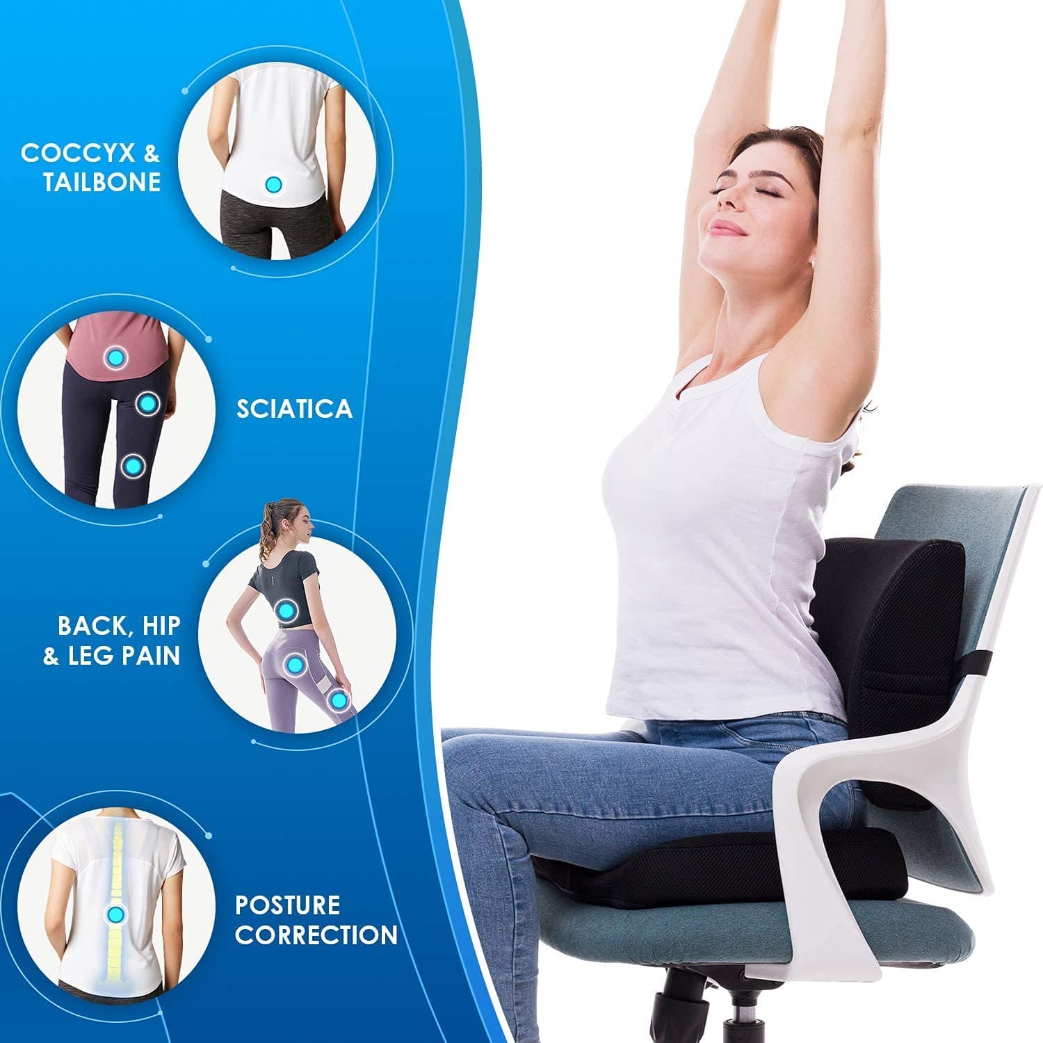 Seat Cushion and Back Pillow - DEBIK